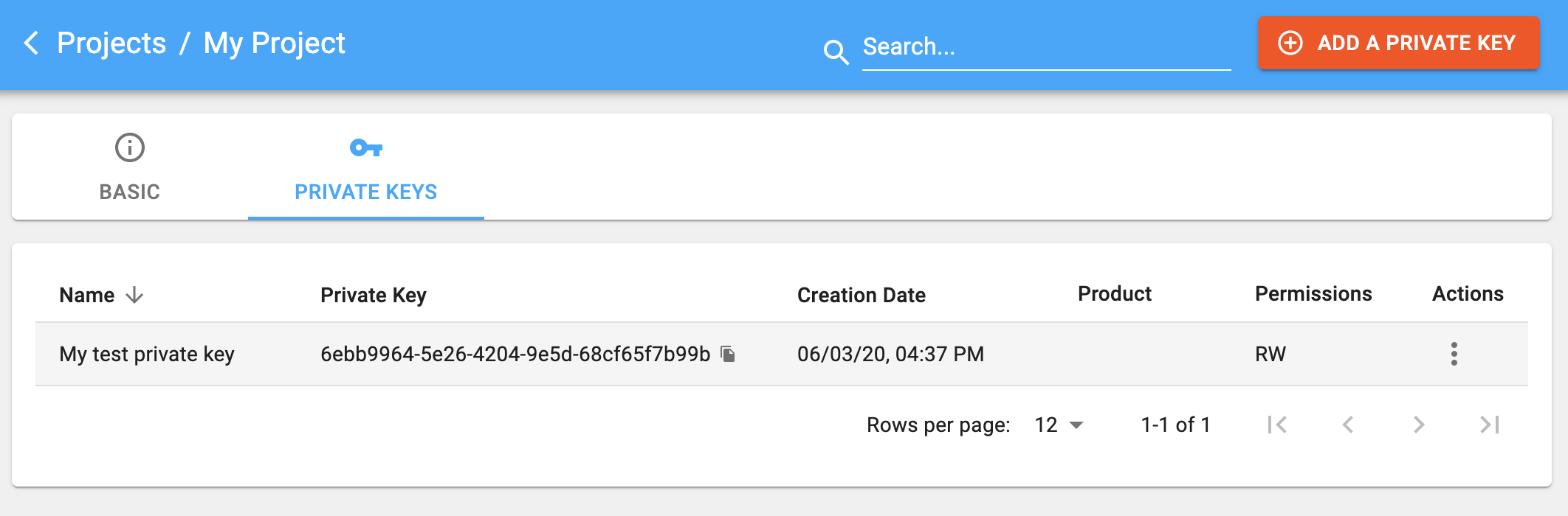 Woosmap Create a Private Key